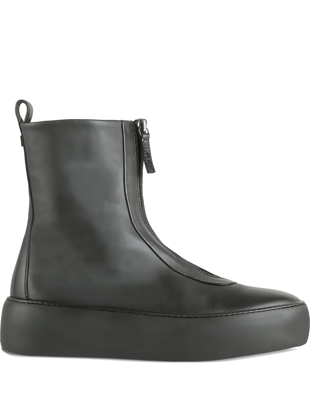 Hogl Dylan platform zip-up ankle boots Black
