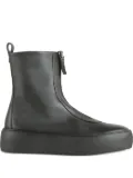 Hogl Dylan platform zip-up ankle boots - Black