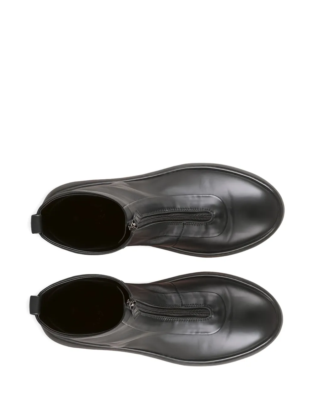 Hogl Dylan platform zip-up ankle boots Black