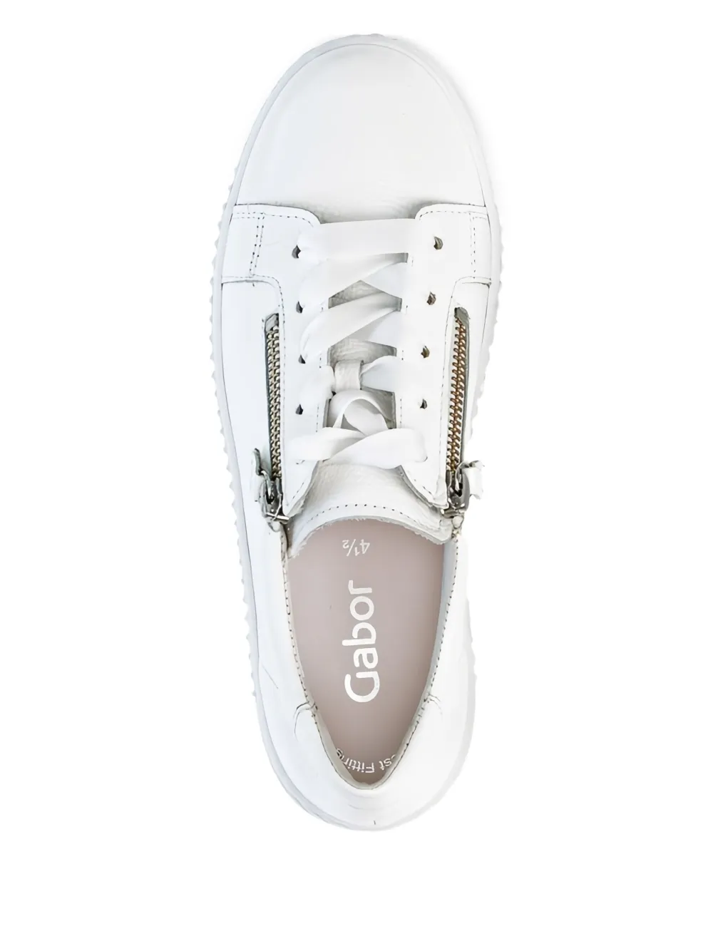  Gabor Leather Sneakers - White 