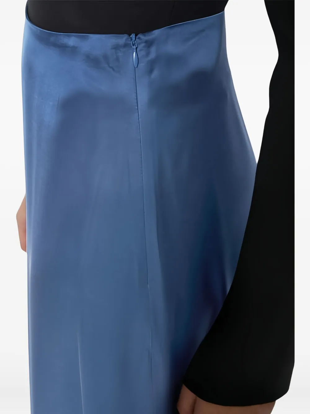 Marc O'Polo Midi-rok met satijnen-effect Blauw