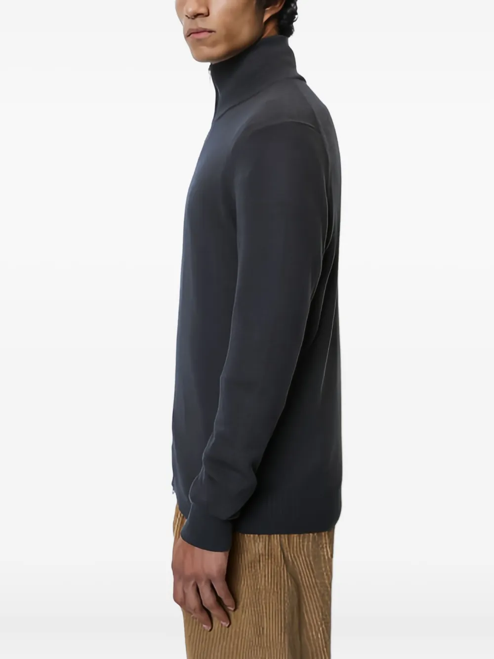 Marc O'polo Zip-front Cardigan In Blue
