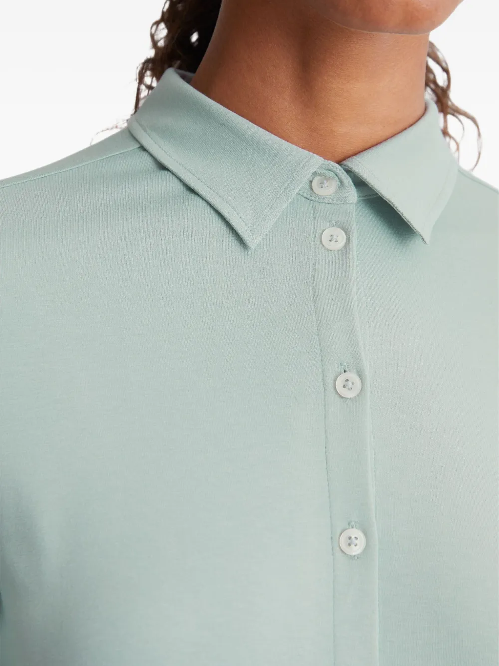Marc O'Polo Button-up blouse met lange mouwen Groen