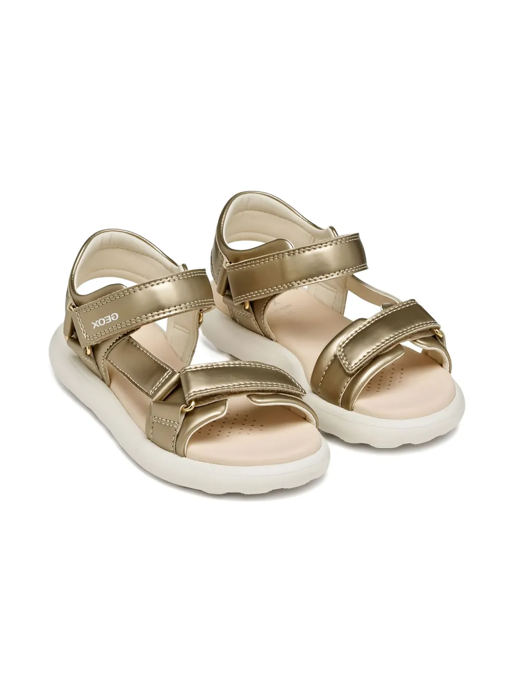 Geox Kids Puffypop sandalen met bandjes Goud