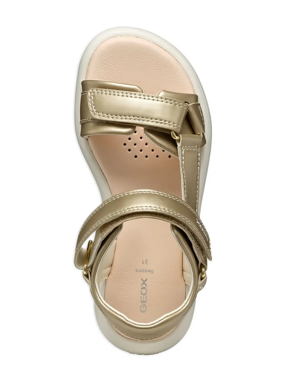 Geox Kids Puffypop sandalen met bandjes Goud