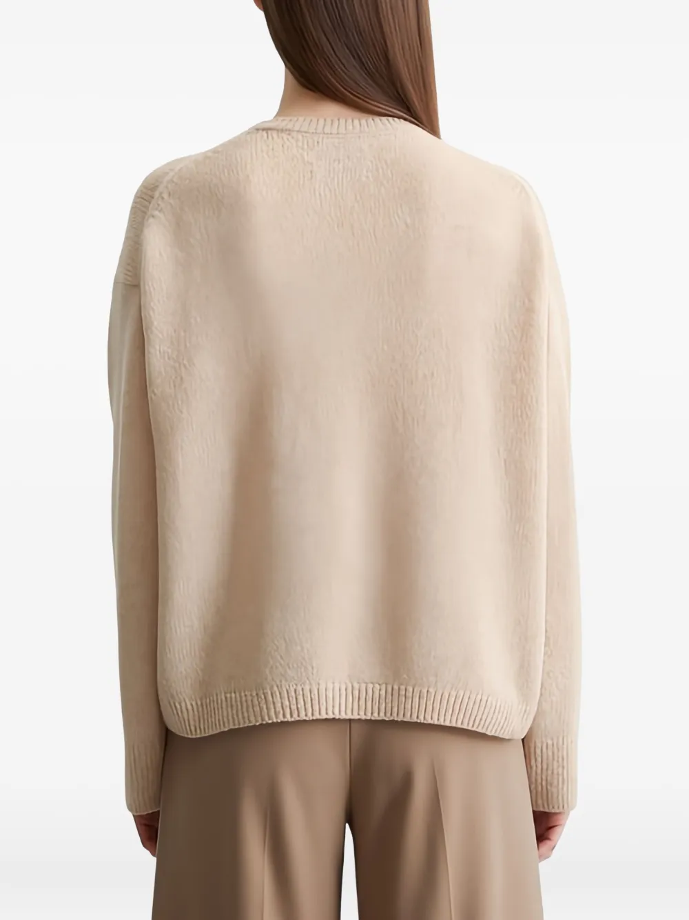 Marc O'Polo Trui met ronde hals Beige