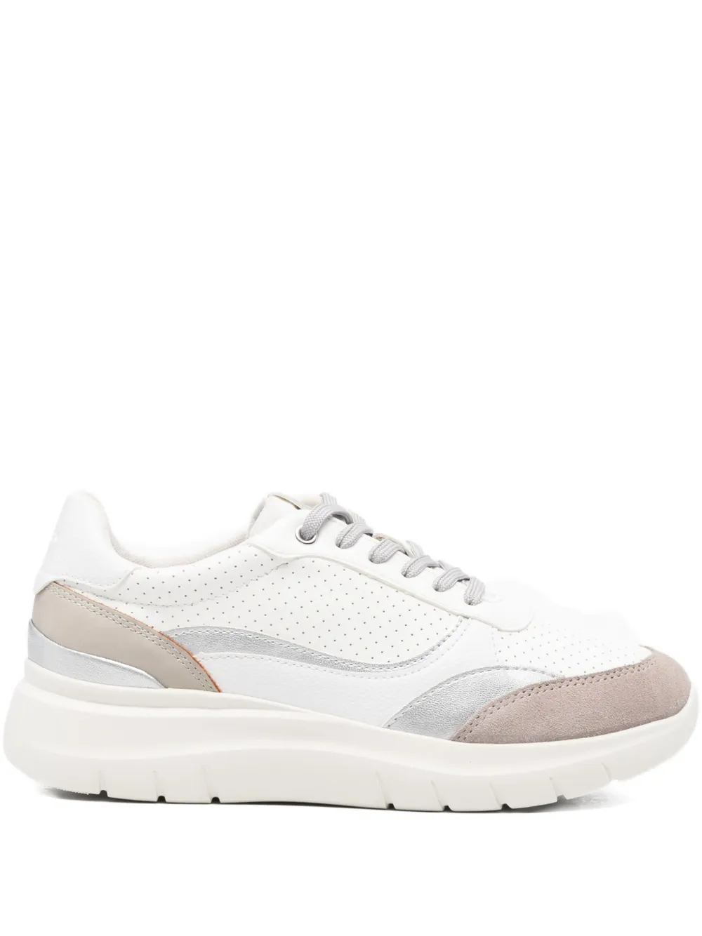 Geox panelled-design sneakers White