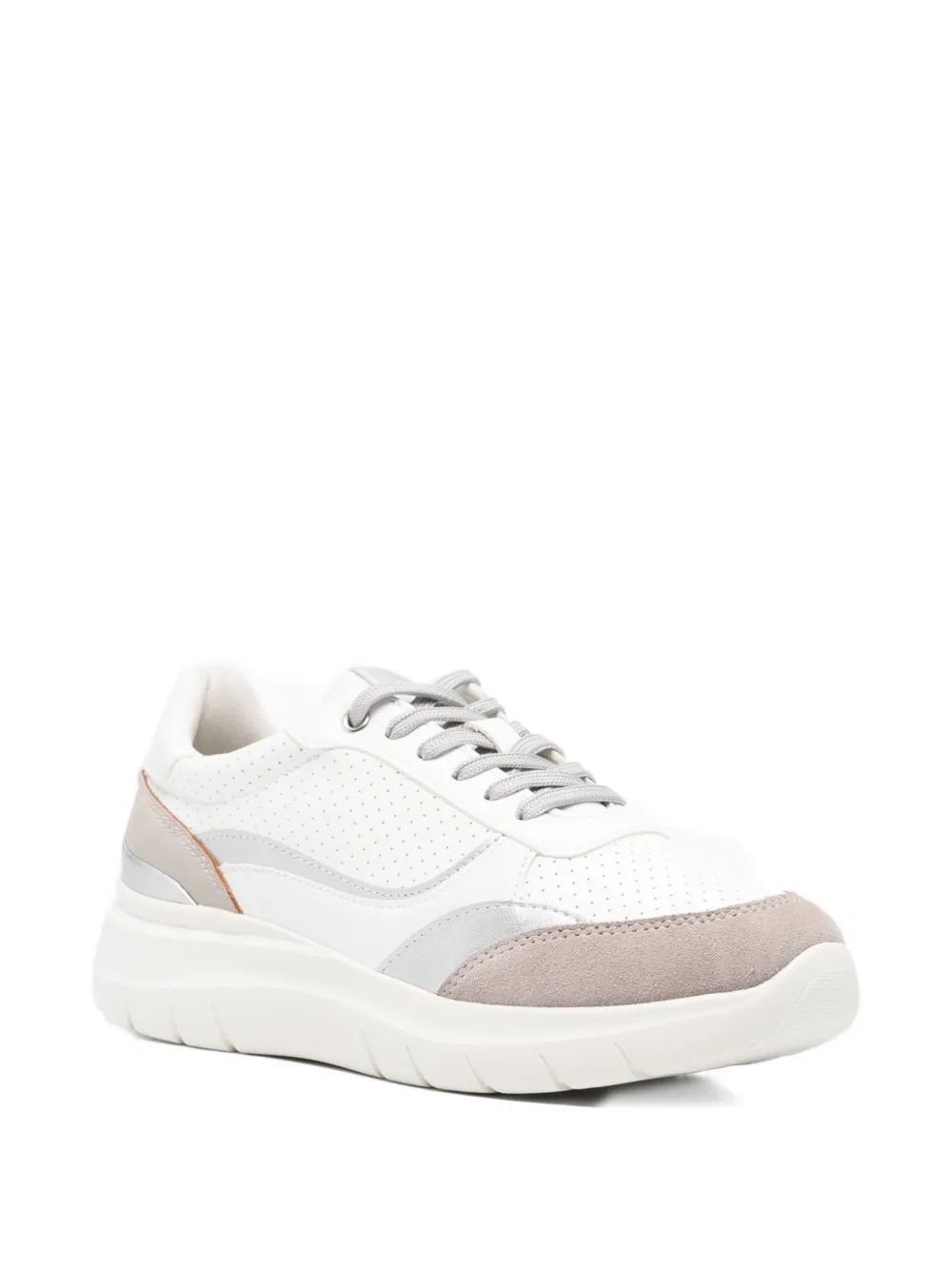 Geox panelled-design sneakers White