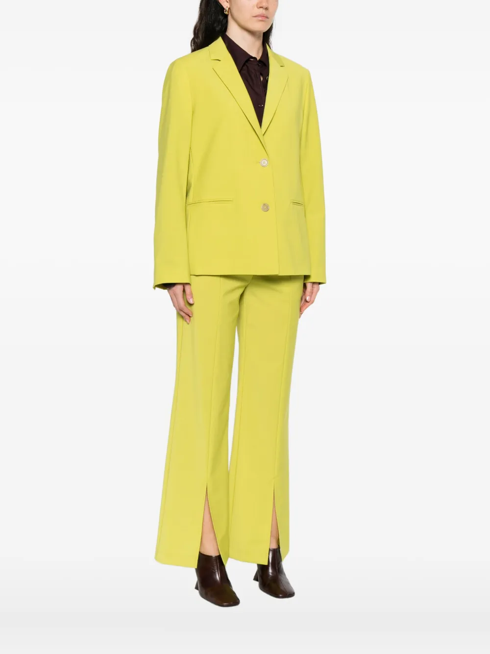 Marc O'Polo Blazer met enkele rij knopen Groen