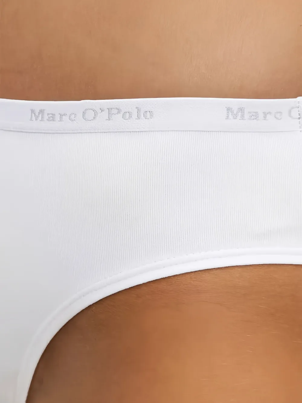 Marc O'polo Logo-waistband Briefs (pack Of Three) In White
