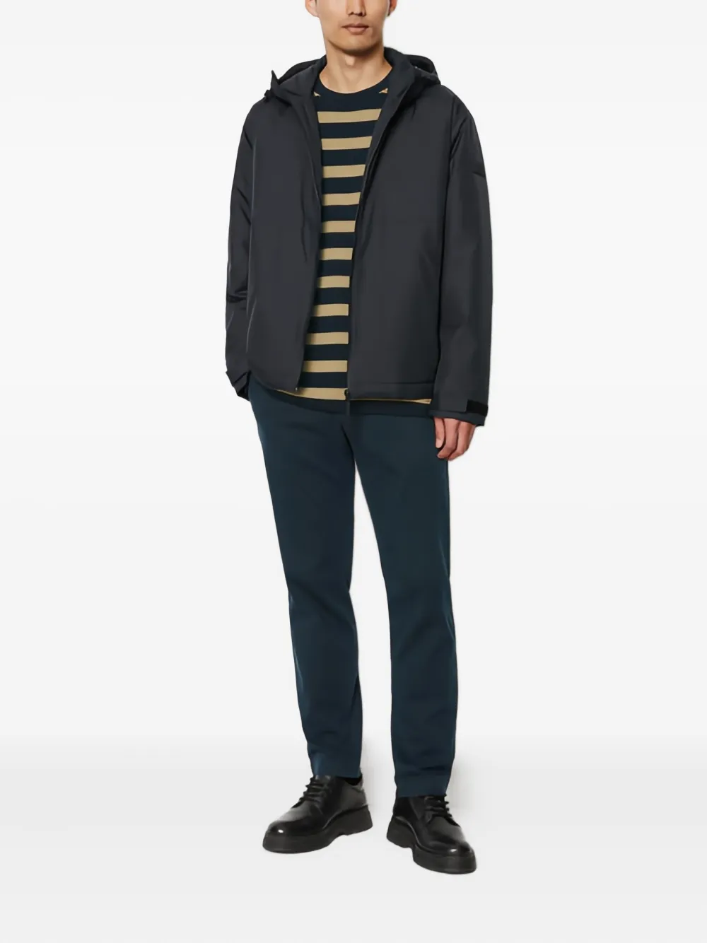 Marc O'Polo Jack met capuchon Blauw