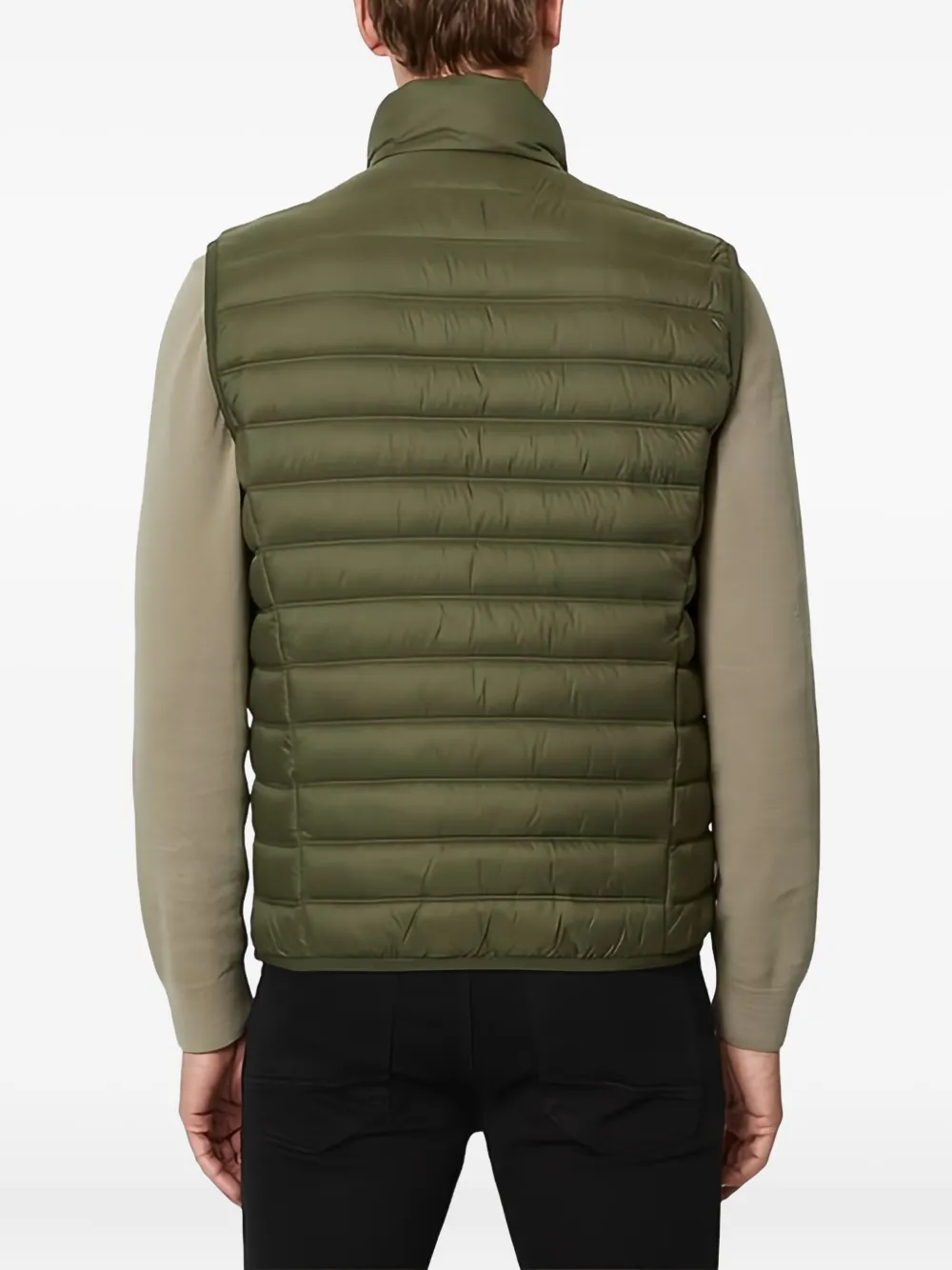 Marc O'polo Quilted Zip-up Gilet In Green