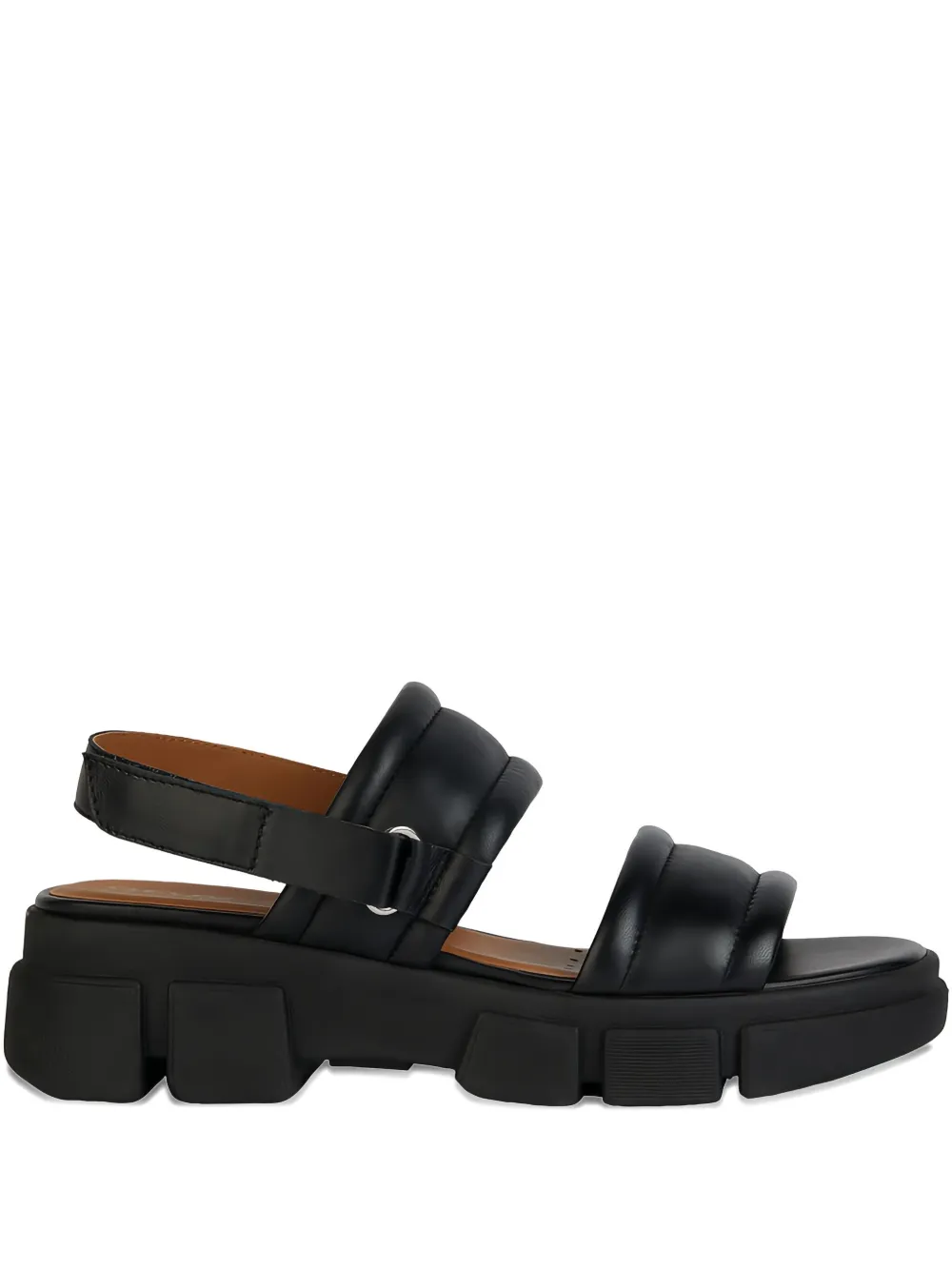 Geox Lisbona padded platform sandals | Black | Image 1