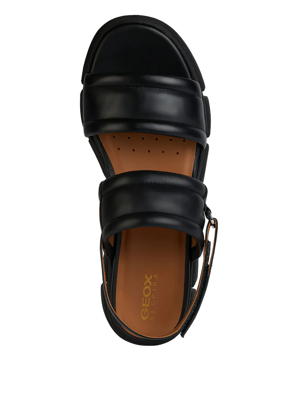 Geox Lisbona padded platform sandals Black