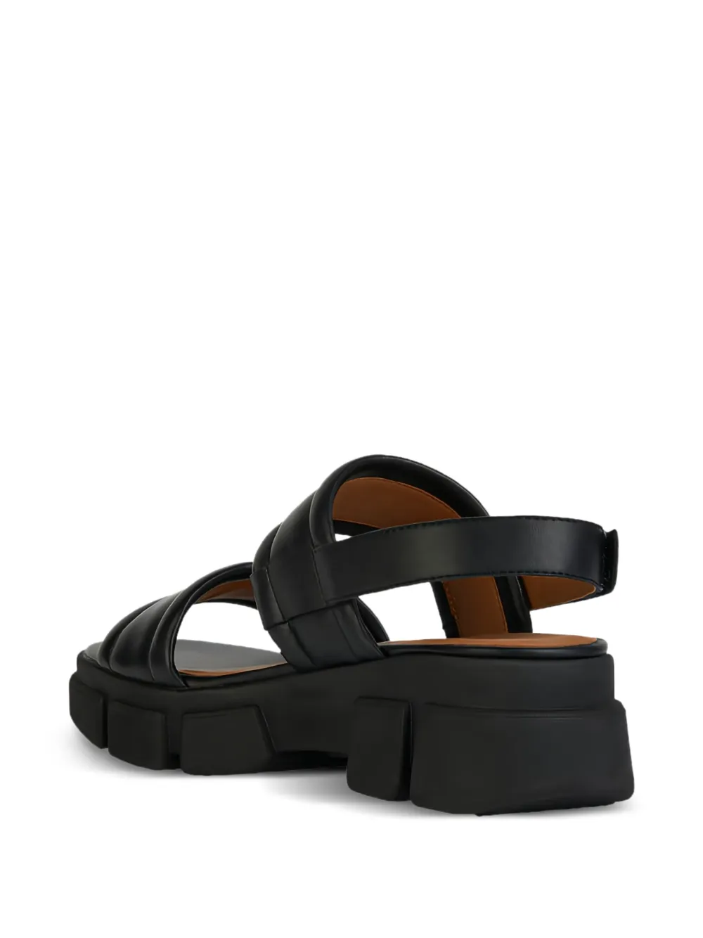 Geox Lisbona padded platform sandals Black