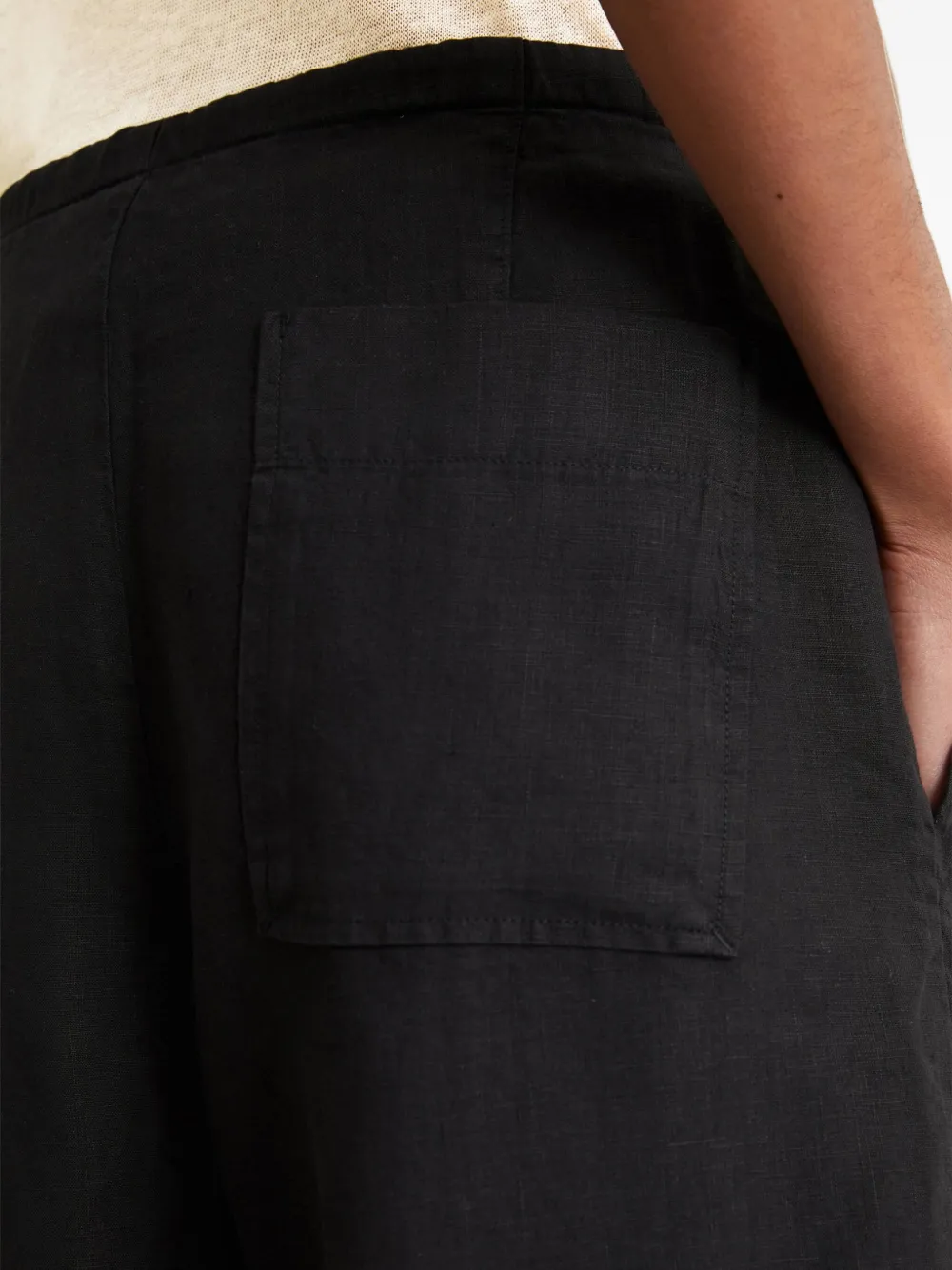 Marc O'Polo Broek met toelopende pijpen Zwart