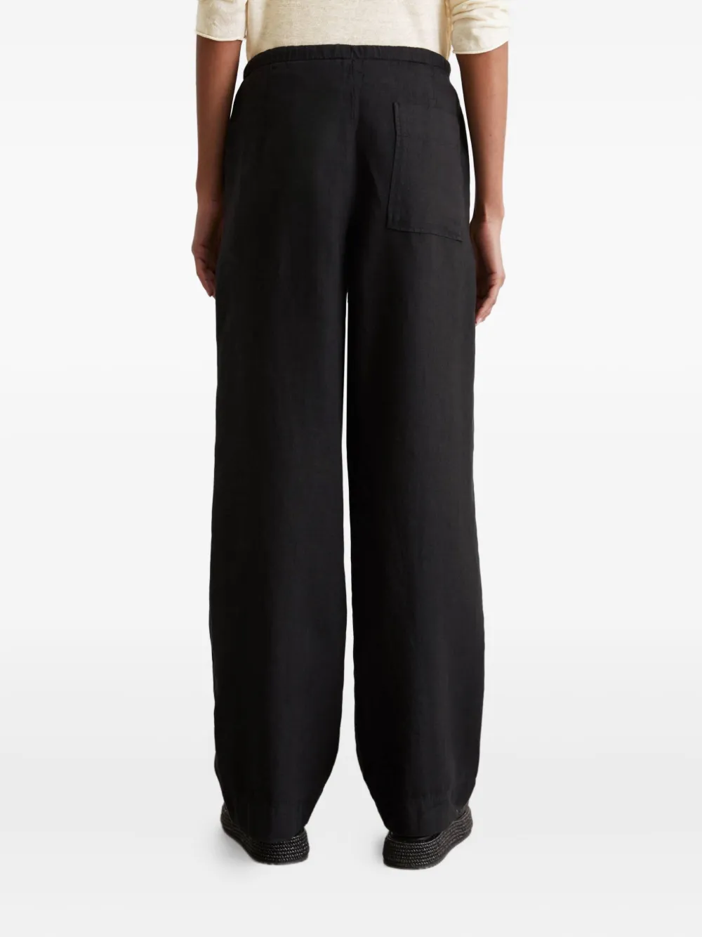 Marc O'Polo Broek met toelopende pijpen Zwart