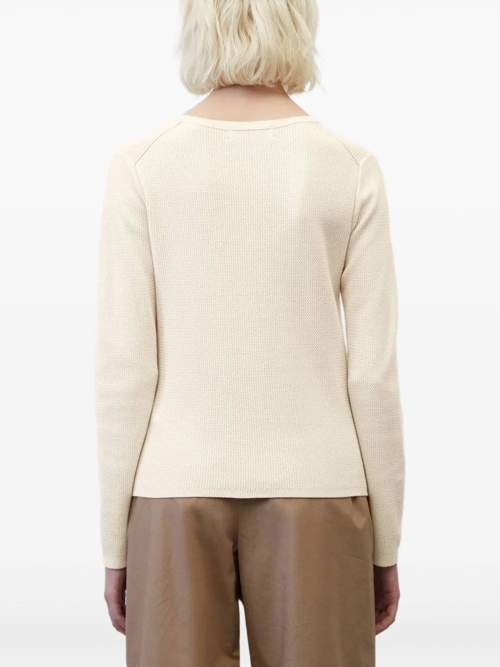 Marc O'Polo Trui met ronde hals Beige