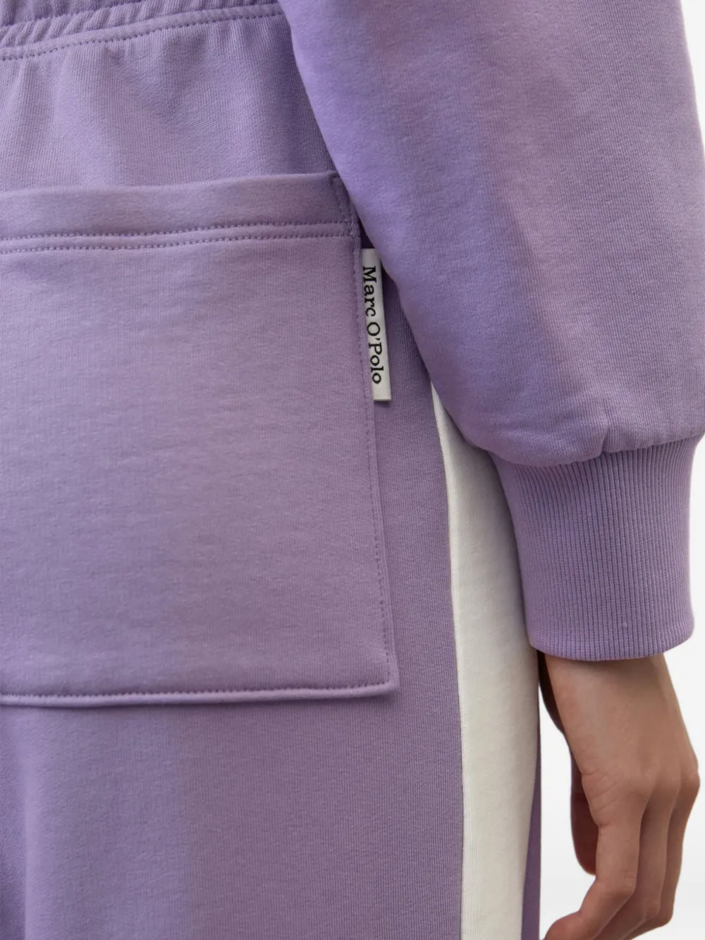 Marc O'Polo Trainingsbroek met colourblocking Paars