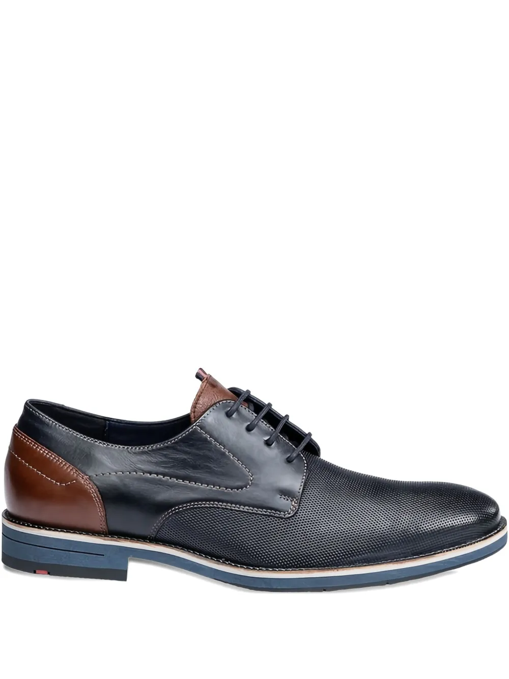 Lloyd Harris textured leather Derby shoes Blue