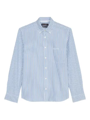 Auralee ストライプ シャツ | ブルー | FARFETCH JP