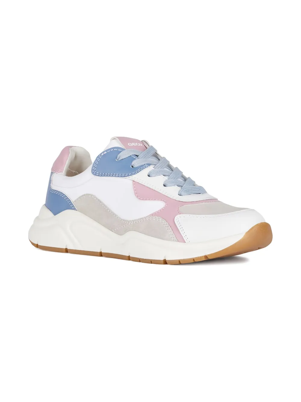 Geox Kids Mawazy panelled low-top sneakers White