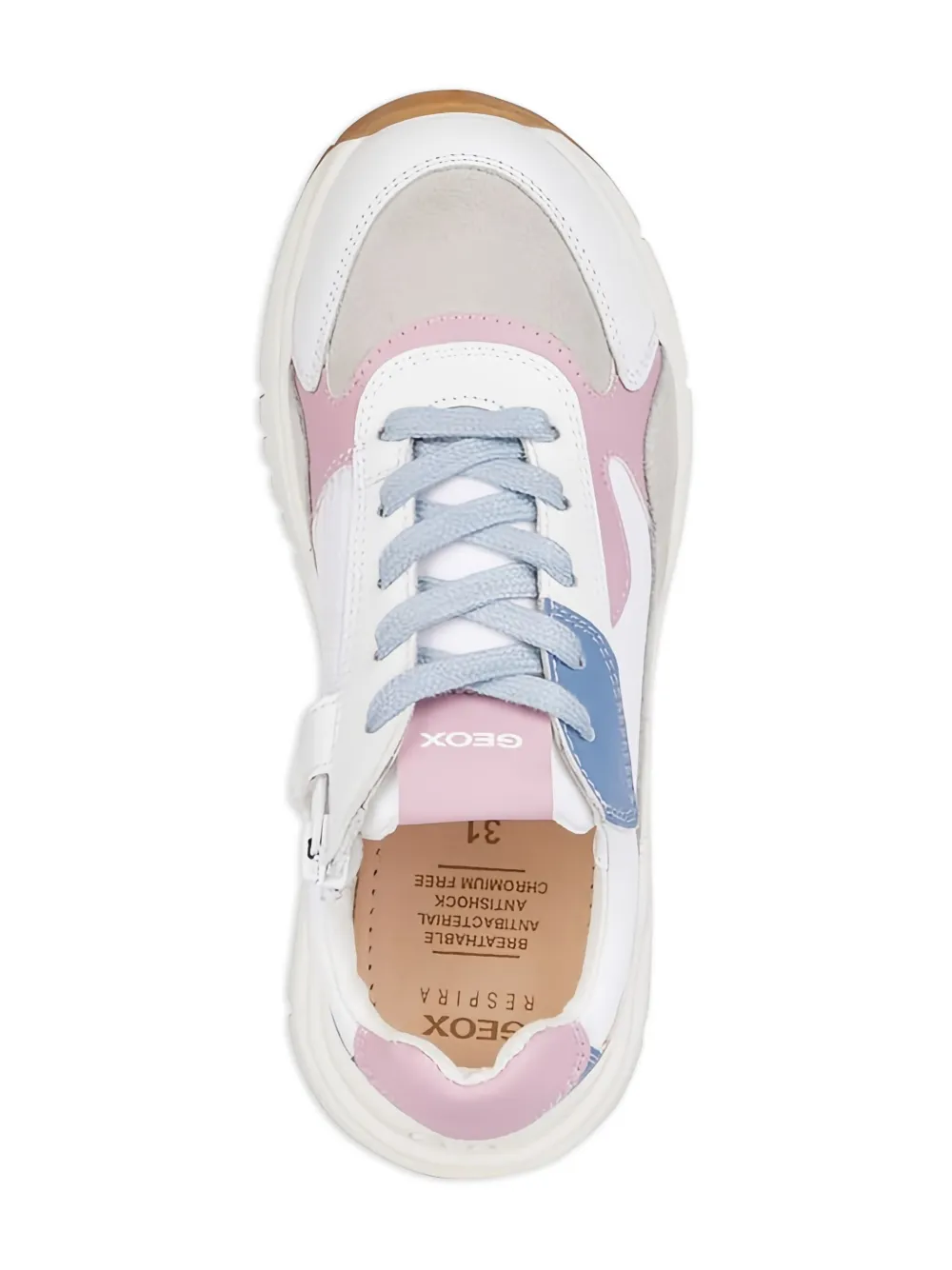Geox Kids Mawazy panelled low-top sneakers White
