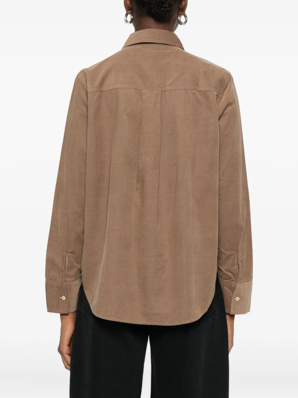 Marc O'polo Corduroy Long-sleeves Shirt In Brown