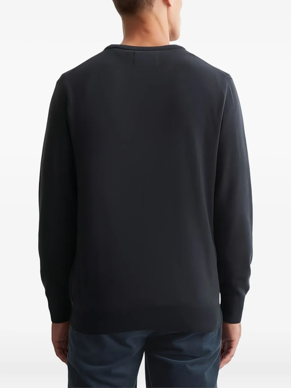 Marc O'Polo Trui met ronde hals Zwart