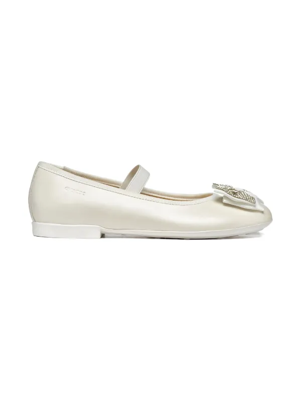 Geox Kids Plie Ballet Flats White FARFETCH ID