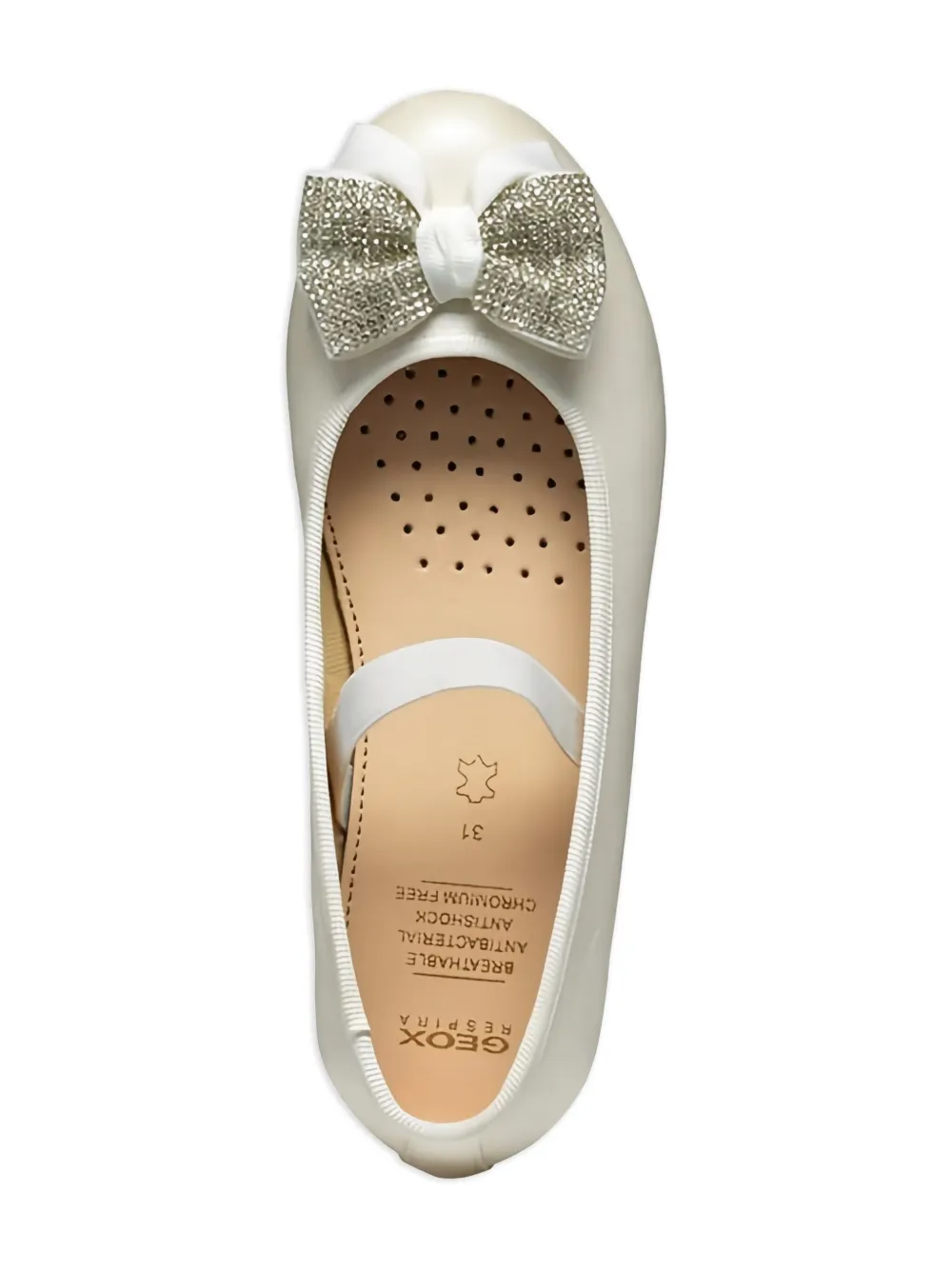 Geox Kids Plie ballet flats White