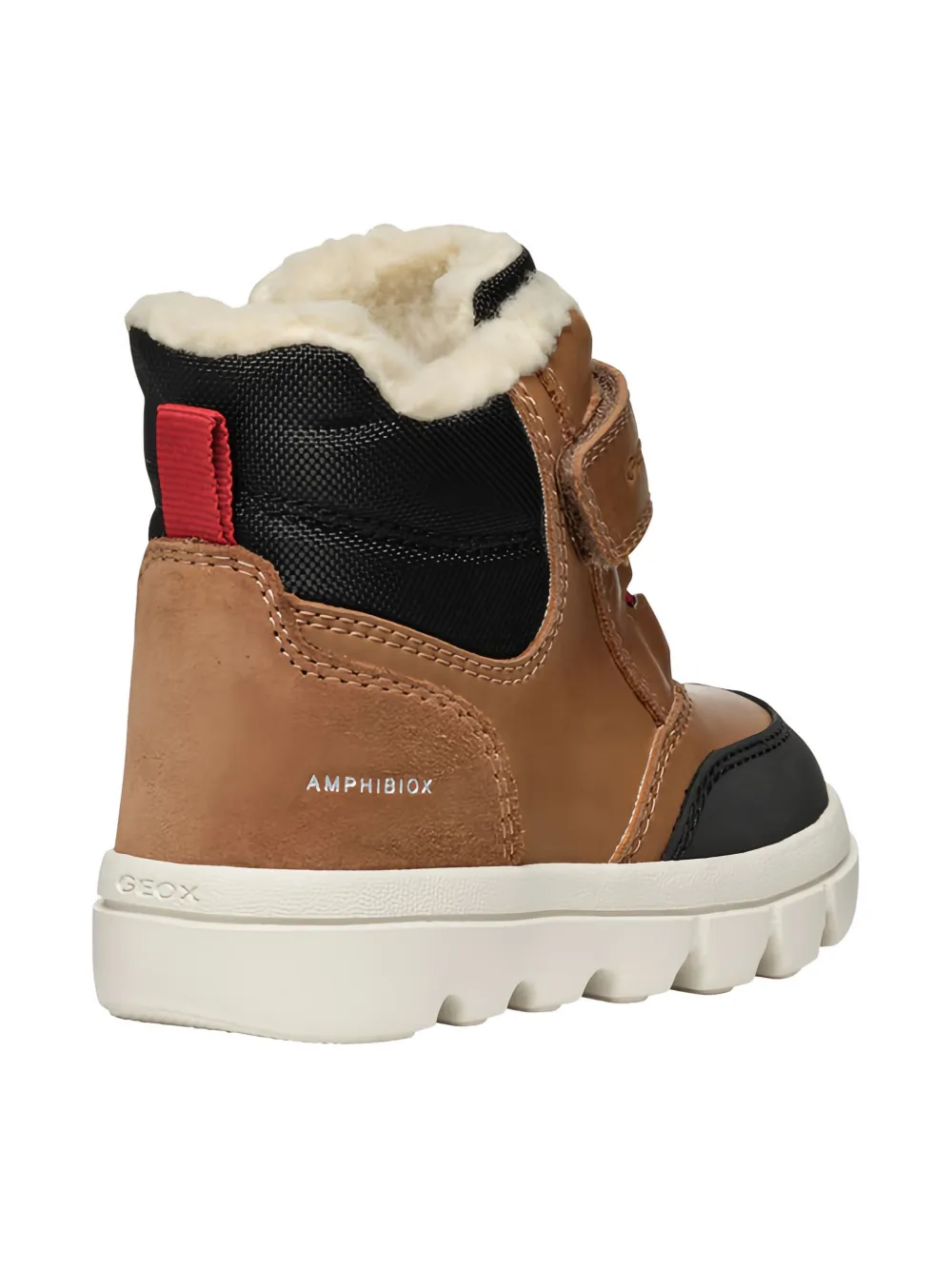 Geox Fur-lined Ankle Boots In Brown