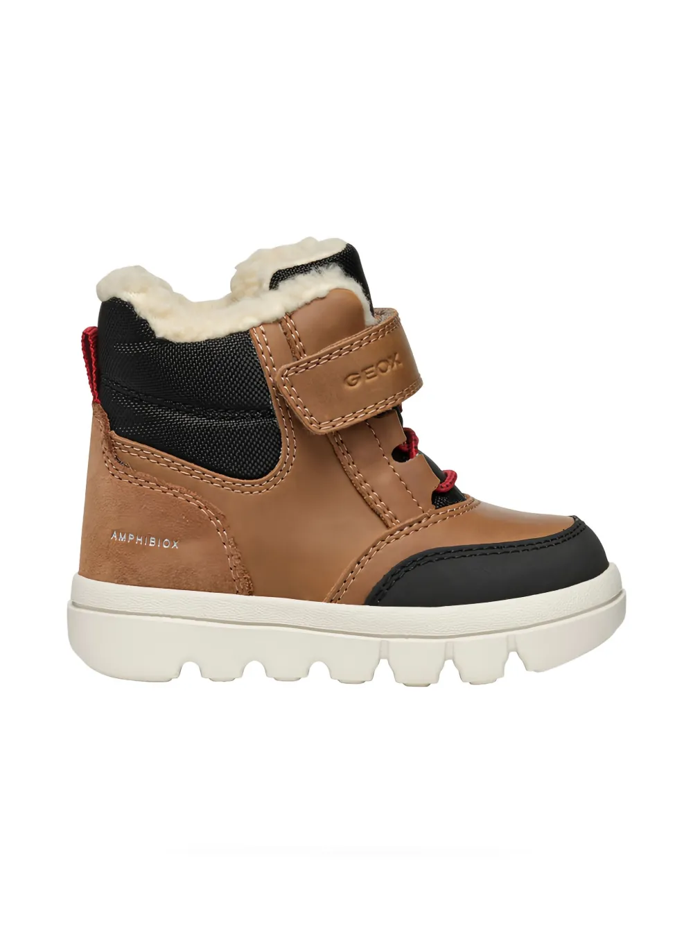 Geox Fur-lined Ankle Boots In Brown