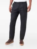 Marc O'Polo dart-detail linen trousers - Black