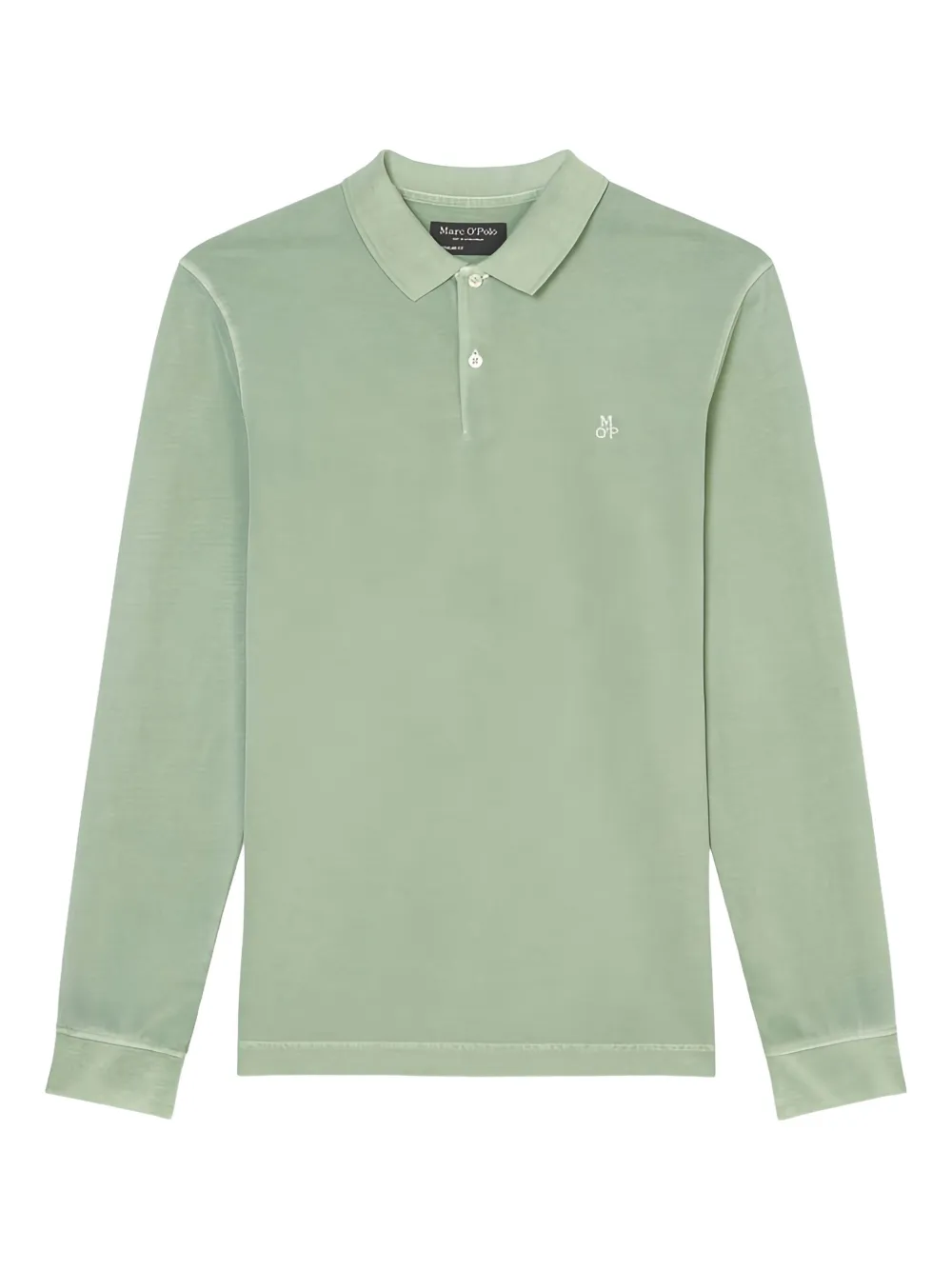 Marc O'Polo Poloshirt met lange mouwen Groen