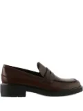 Hogl Lauren chunky-sole leather loafers - Brown