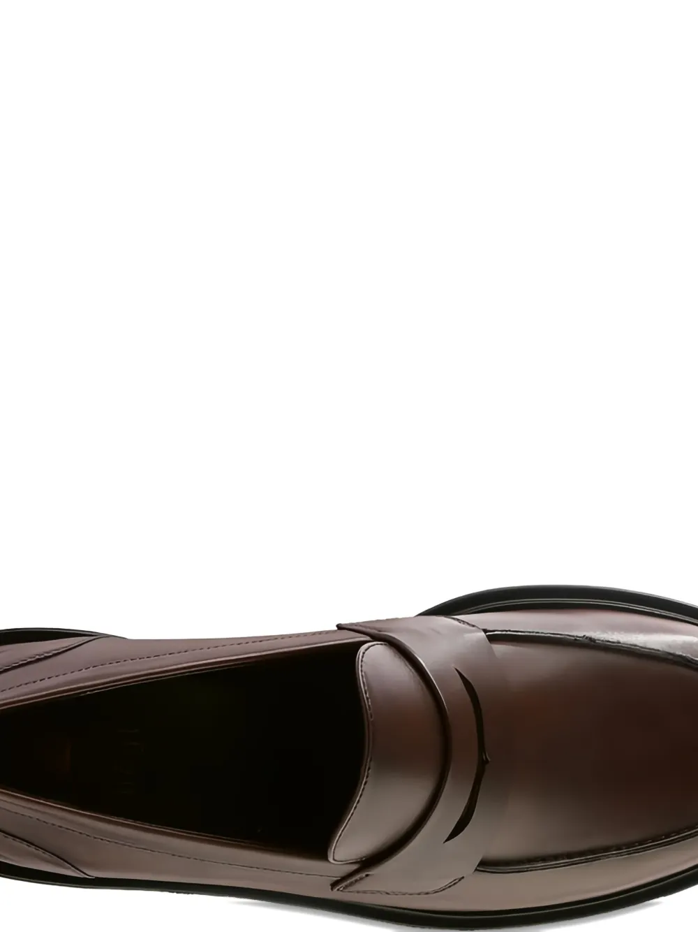 Hogl Lauren chunky-sole leather loafers Brown