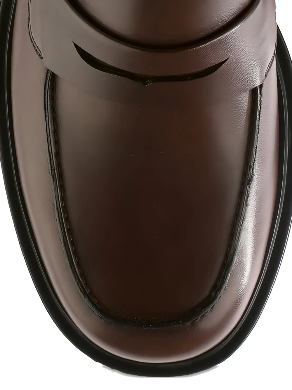 Hogl Lauren chunky-sole leather loafers Brown