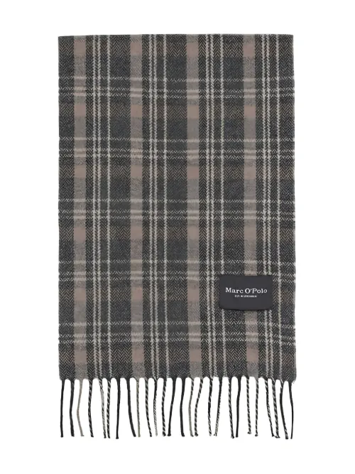 Écharpe frangée à carreaux - Marc O'Polo - Modalova
