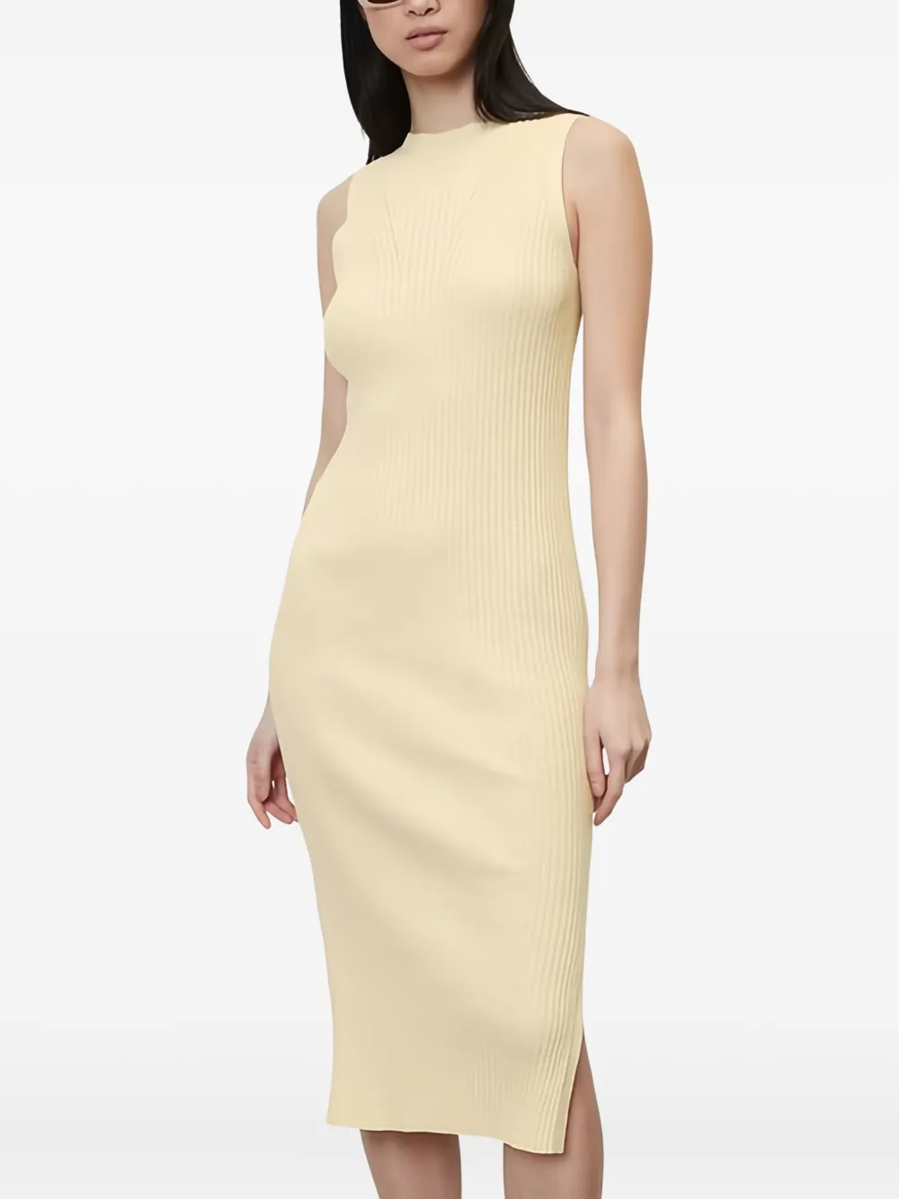 Marc O'Polo Gebreide midi-jurk - Beige