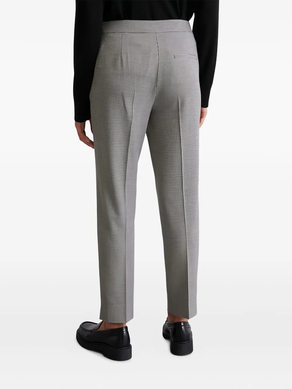 Marc O'Polo Pantalon met pied-de-poule print Grijs