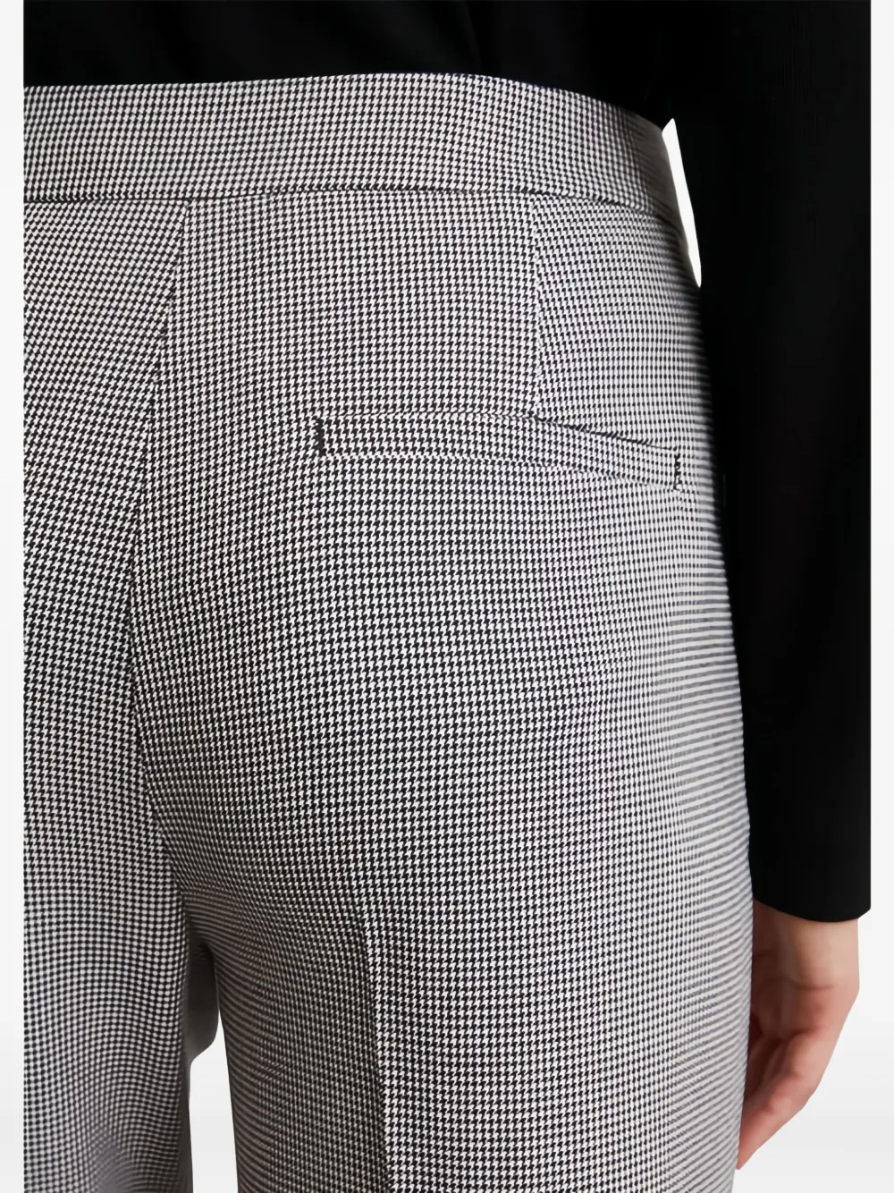 Marc O'Polo Pantalon met pied-de-poule print Grijs