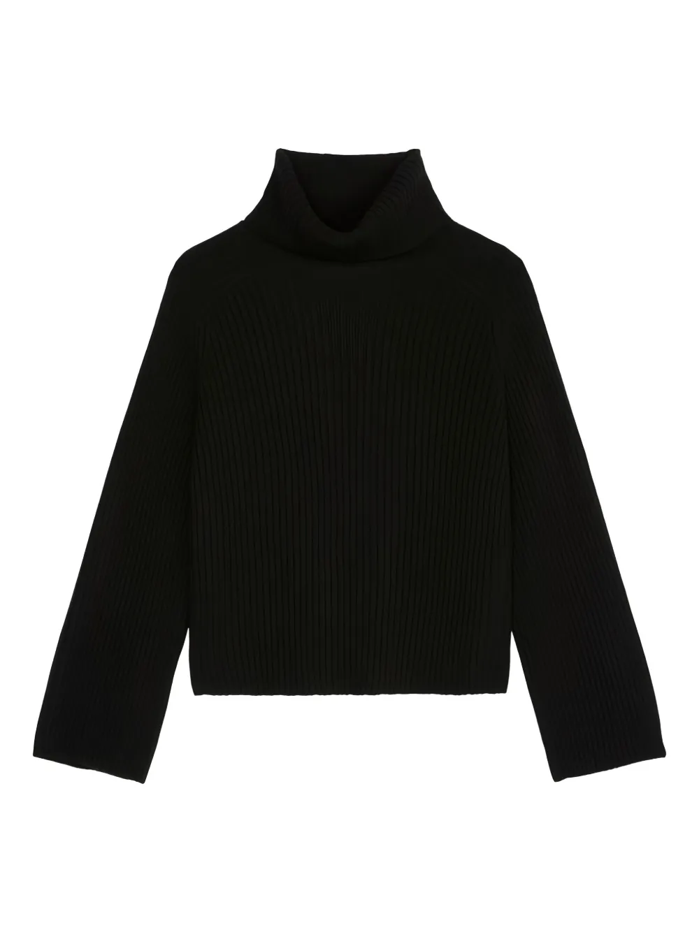 Marc O'Polo ribbed turtleneck sweater | Black | Image 1
