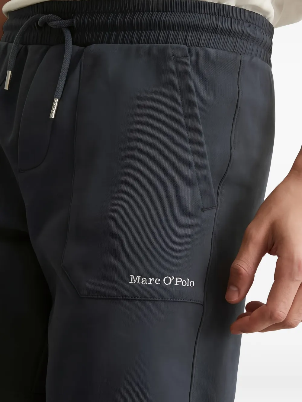 Marc O'Polo Shorts met trekkoordtaille Blauw