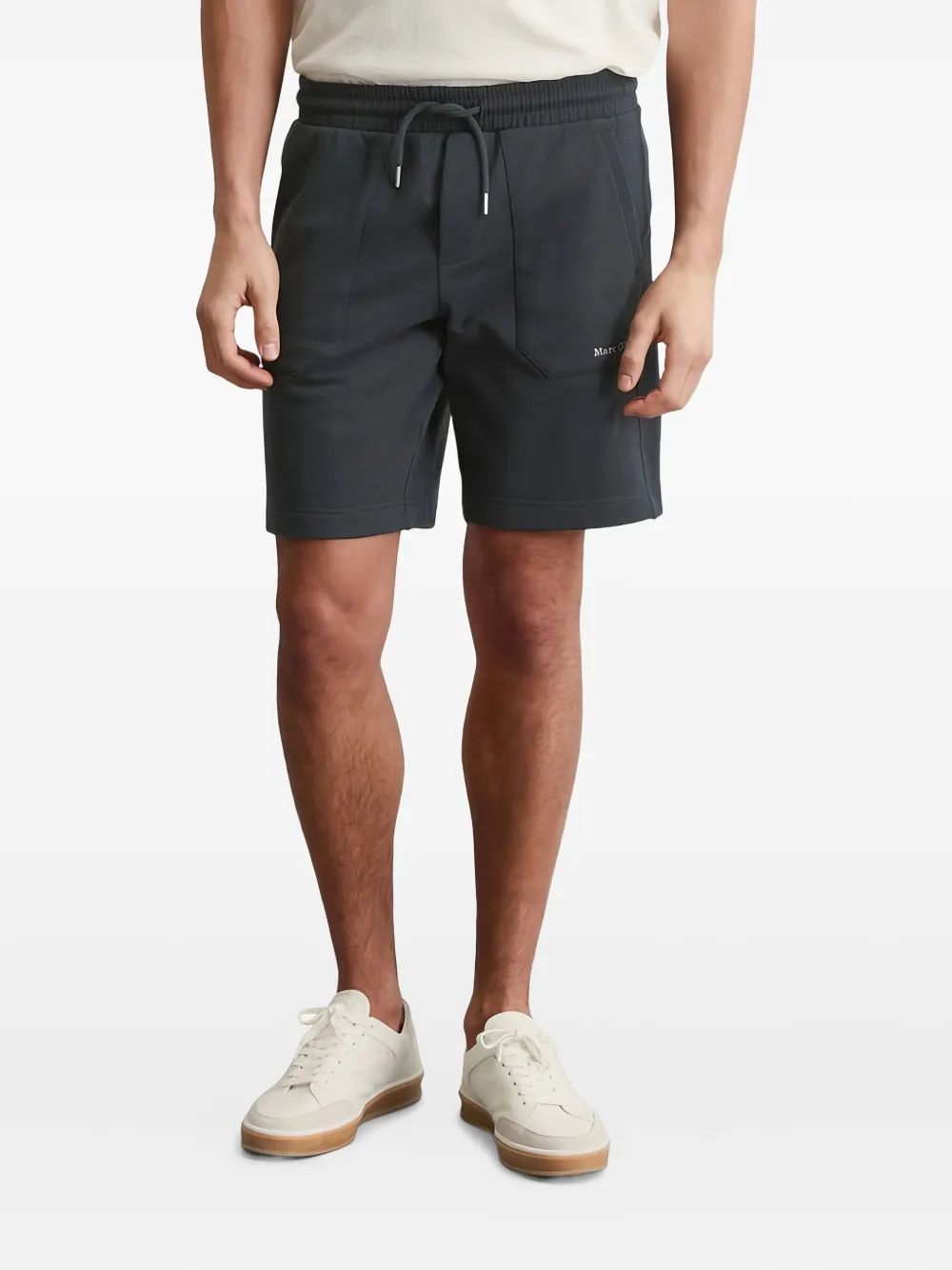 Marc O'Polo Shorts met trekkoordtaille Blauw
