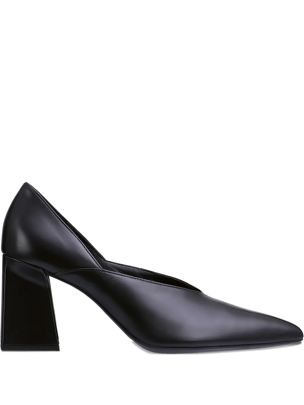 Hogl block-heel pointed pumps Black