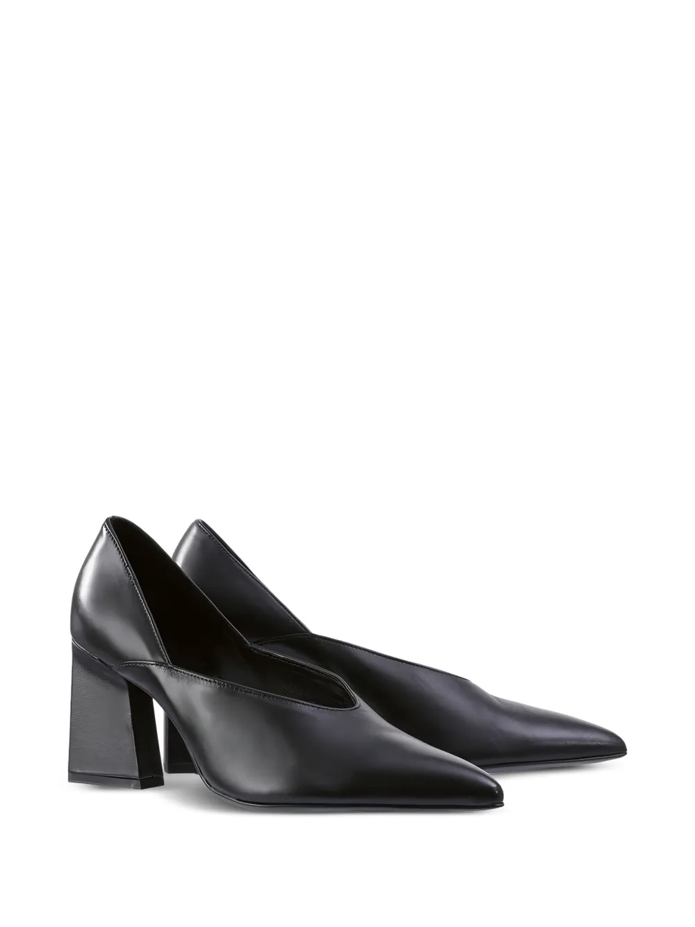 Hogl block-heel pointed pumps Black