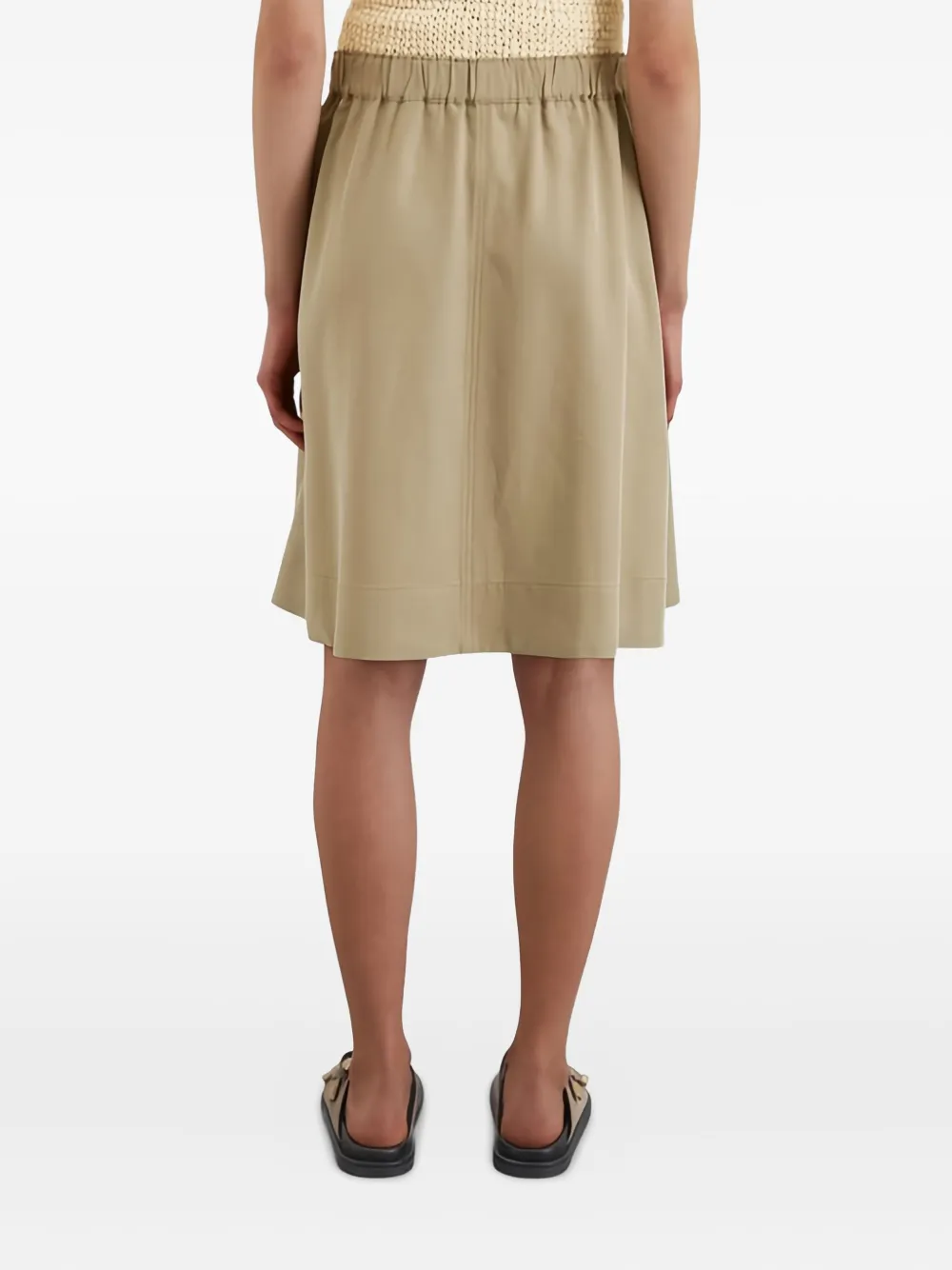 Marc O'Polo Rok met elastische taille Bruin