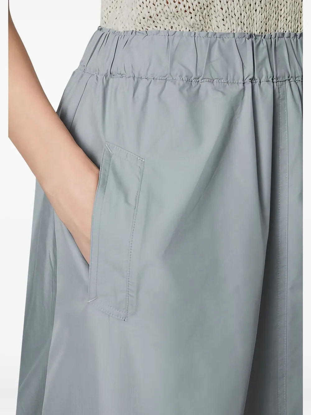 Marc O'Polo Mini-rok met elastische tailleband Blauw