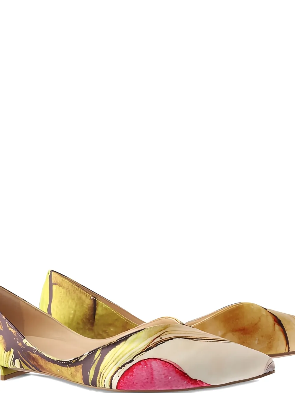 Hogl pointed ballet flats Yellow